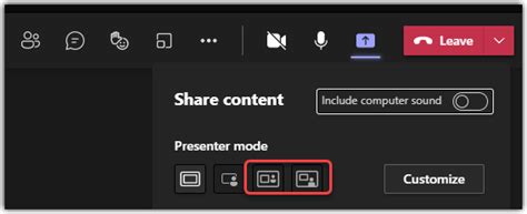 Microsoft Teams Presenter Modes Explained