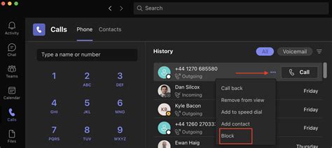 Microsoft Teams call block
