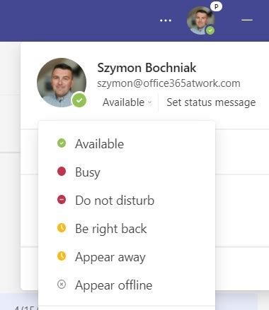 Microsoft Teams server status