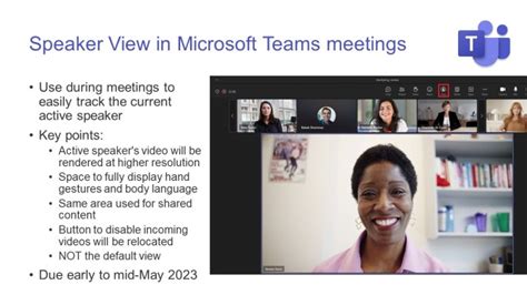 Microsoft Teams speaker view