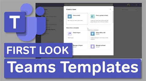 Microsoft Teams templates