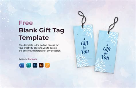 Microsoft Word Gift Tag Template