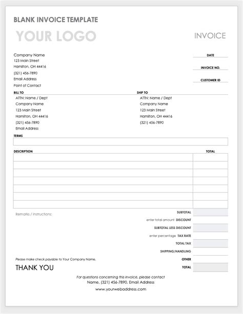 Microsoft Word Template (1) Invoice Template InvoiceBerry