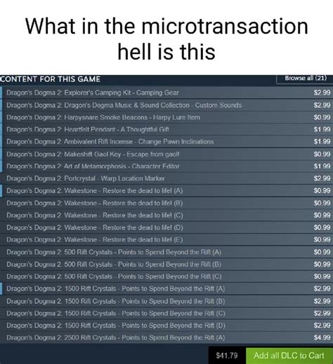 Microtransaction hell