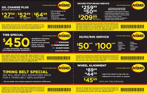 Midas Coupons $50 Off Printable