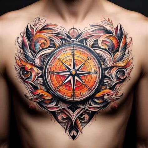 Middle Chest Tattoo
