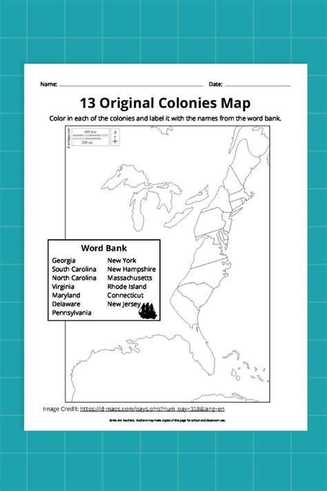 Middle Colonies Blank Template