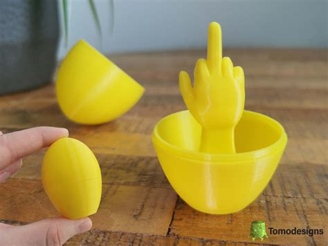 Middle Finger Easter Egg 3d Print