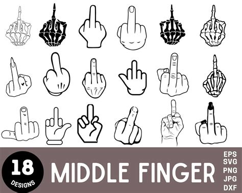 Download Middle Finger For Cricut