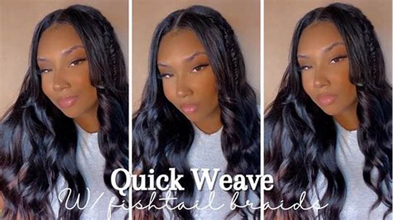 Middle Part Quick Weave Braid Pattern