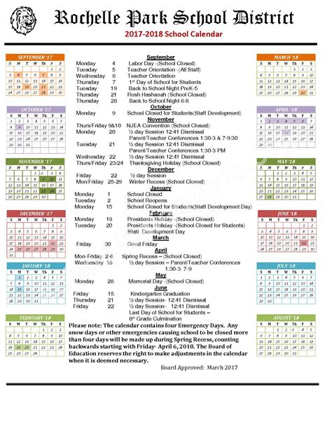 Midland Academic Calendar