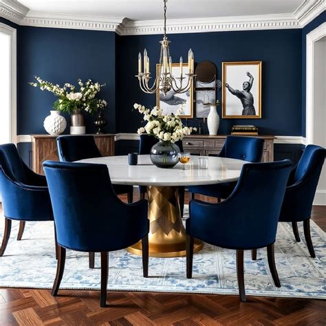Midnight Blue Dining Room Ideas