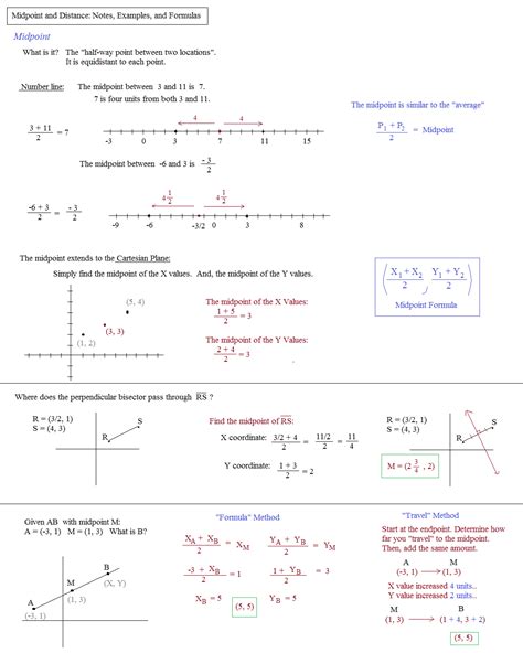 Midpoint And Distance Formula Worksheet Pdf — db-excel.com