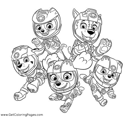 Mighty Pup Coloring Pages