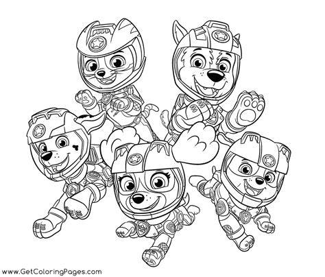Mighty Pups Coloring Page