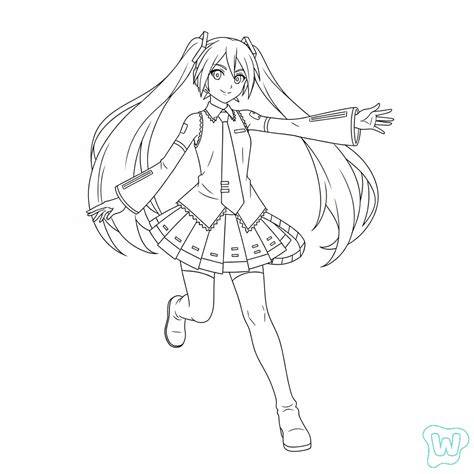 Miku Coloring Pages
