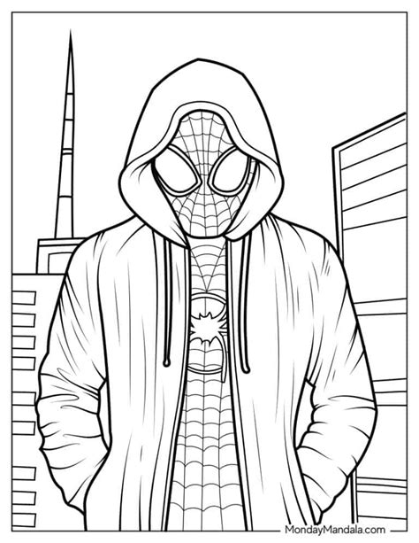 Miles Morales Coloring Pages Printable