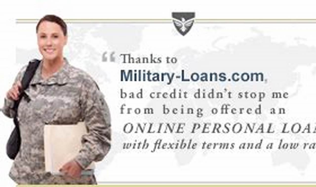 Military loans for veterans with bad credit