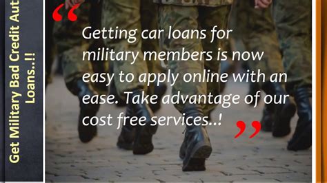 Military Bad Credit Loans