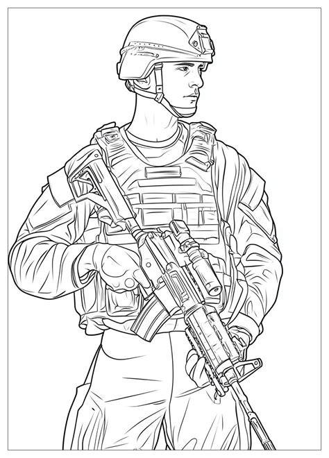 Military Coloring Page