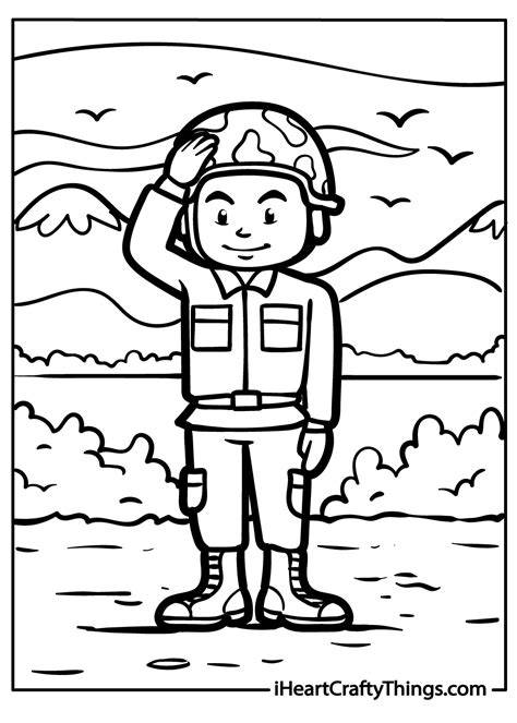 Military Coloring Pages Easy