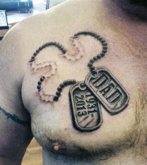 Military Dog Tag Tattoos