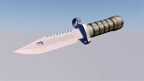 Military Knife 3d Model