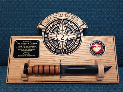 Military Knife Plaques