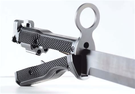 Military Knife With 22 Caliber Revolver Inside