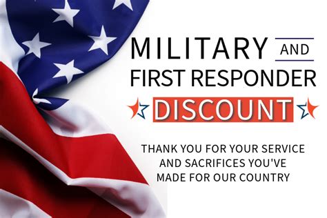 Military and First Responder Discounts