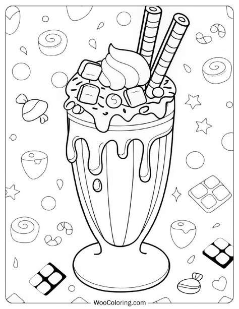 Milkshake Coloring Pages
