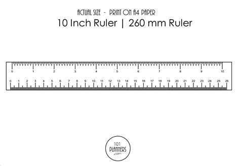 Millimeters Printable Ruler