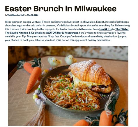 Milwaukee Easter Brunch
