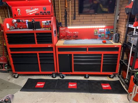Milwaukee Power Tools on Work Bench