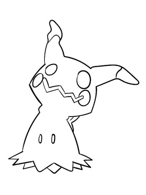 Mimikyu Coloring Page