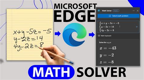 Mindfully Use Math Solver on Microsoft Edge