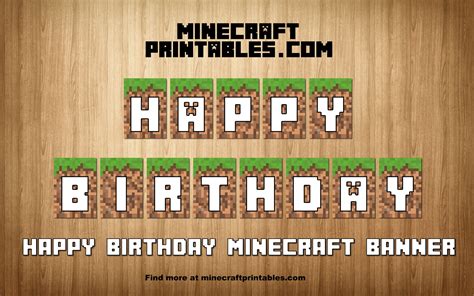 Minecraft Banner Printable