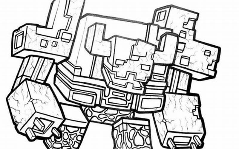 Minecraft Dungeons Coloring Pages Objects