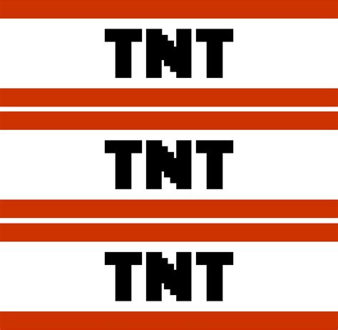 Minecraft Tnt Free Printable