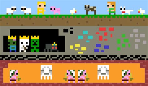 Minecraft 8 Bit Characters