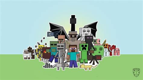 Minecraft All Mobs Wallpaper
