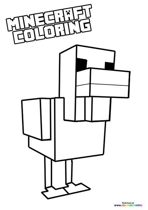Minecraft Animal Coloring Pages Printable