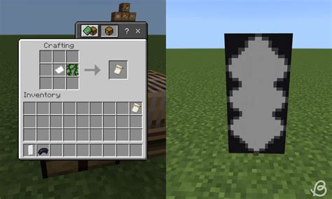 Minecraft banner crafting recipe