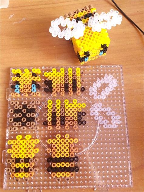Minecraft Bee Perler Beads 3d Template