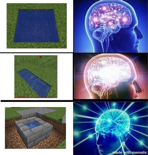 Minecraft Big Brain Meme