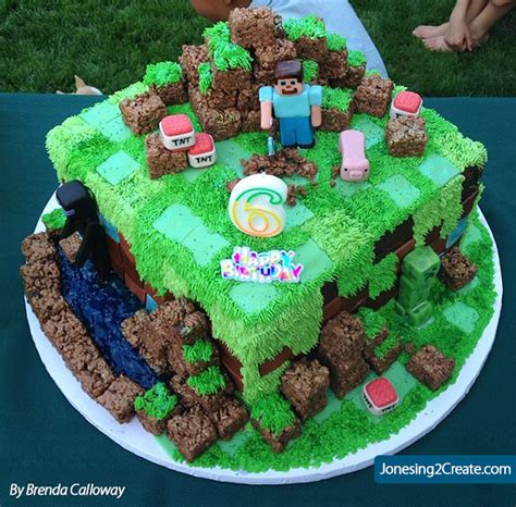 Minecraft Birthday Cake