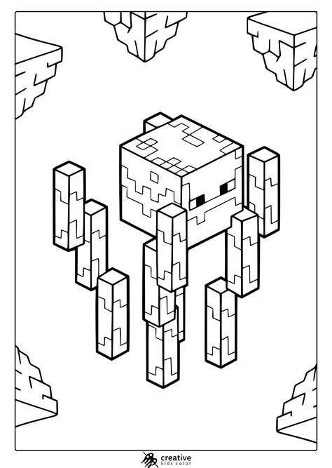 Minecraft Blaze Coloring Pages