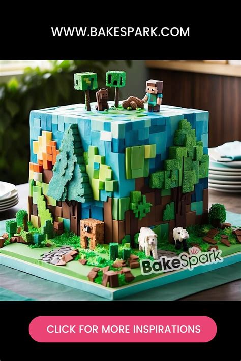 Minecraft Character Cake
