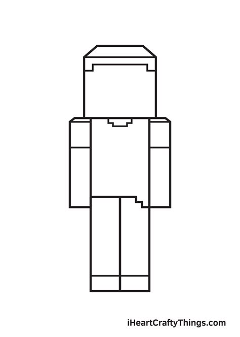 Minecraft Character Outline
