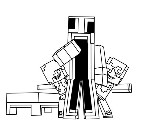 Minecraft Character Unspeakable Coloring Page